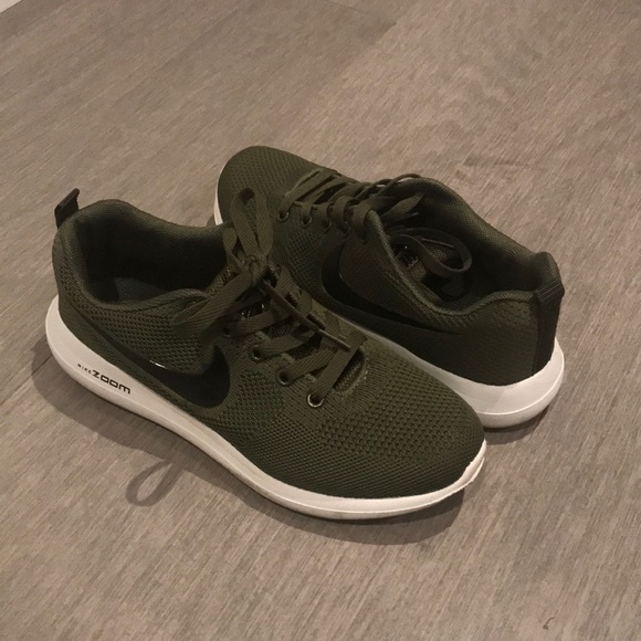 army green nike sneakers